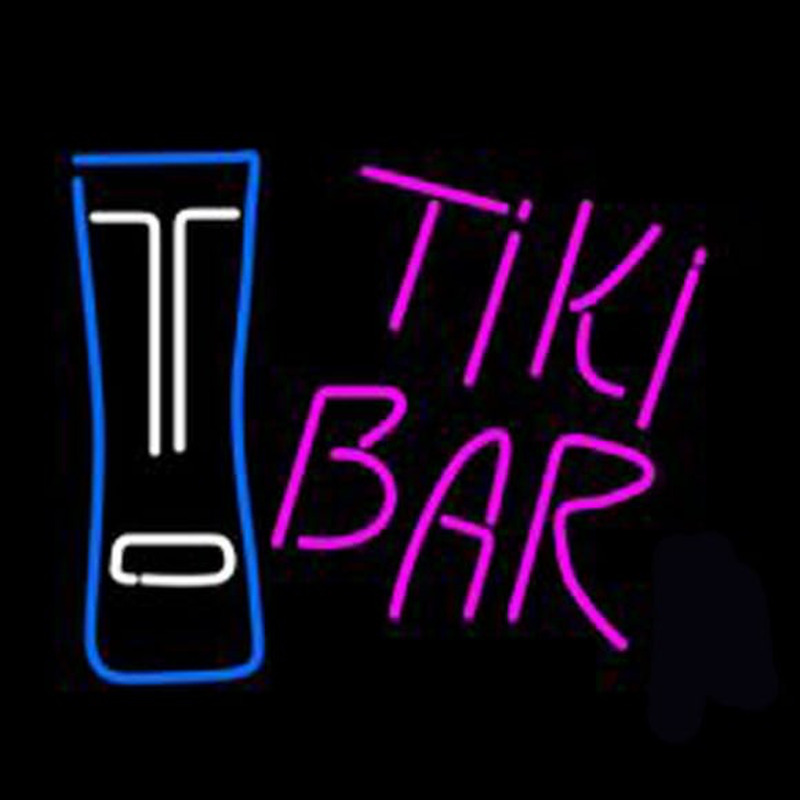Dolphin Tiki Bar Neon Sign