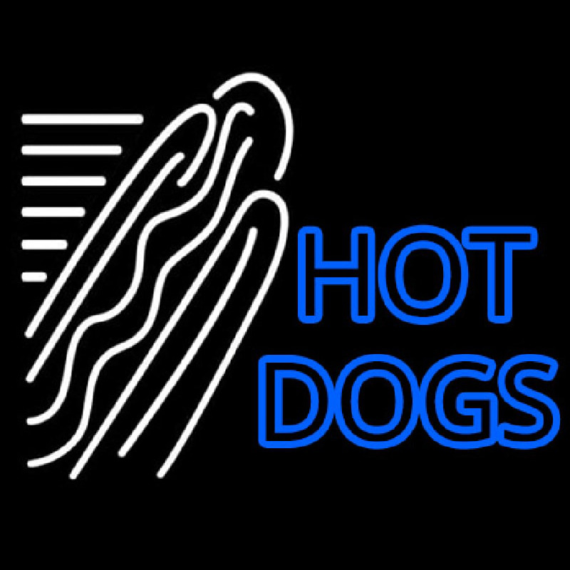 Double Stroke Hot Dogs Neon Sign