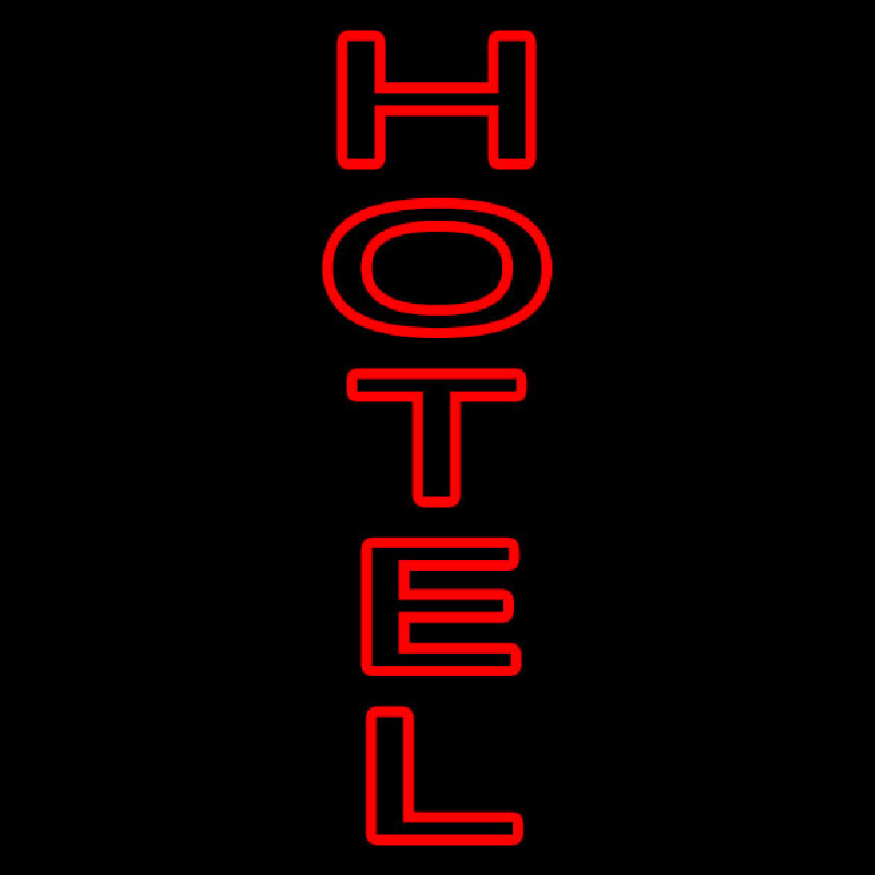 Double Stroke Hotel Neon Sign