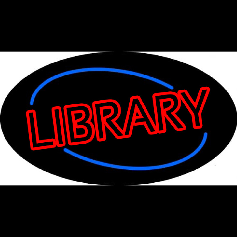 Double Stroke Library Neon Sign