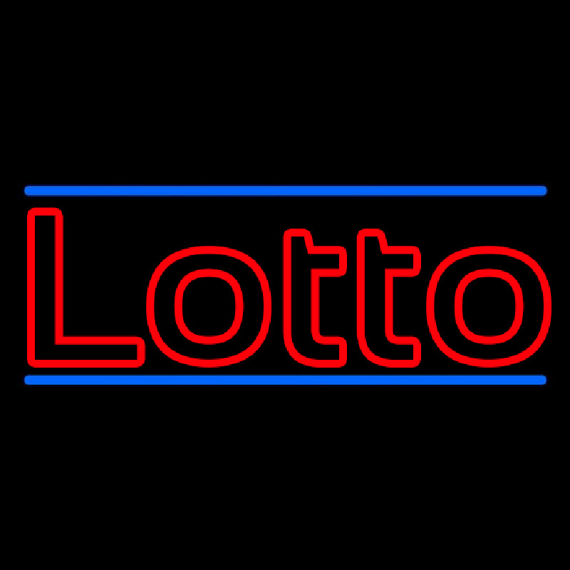 Double Stroke Lotto Neon Sign