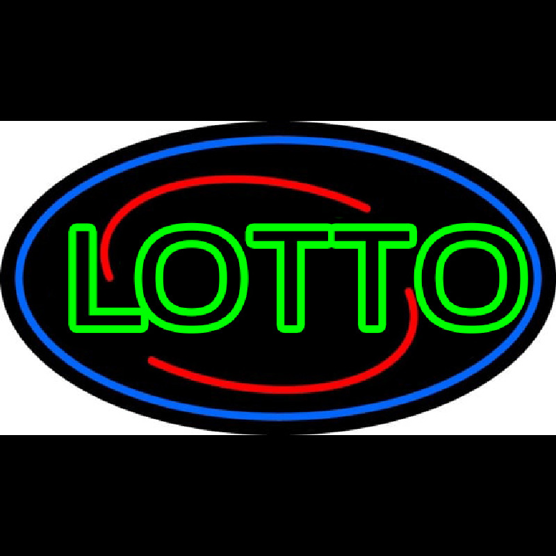 Double Stroke Lotto Neon Sign