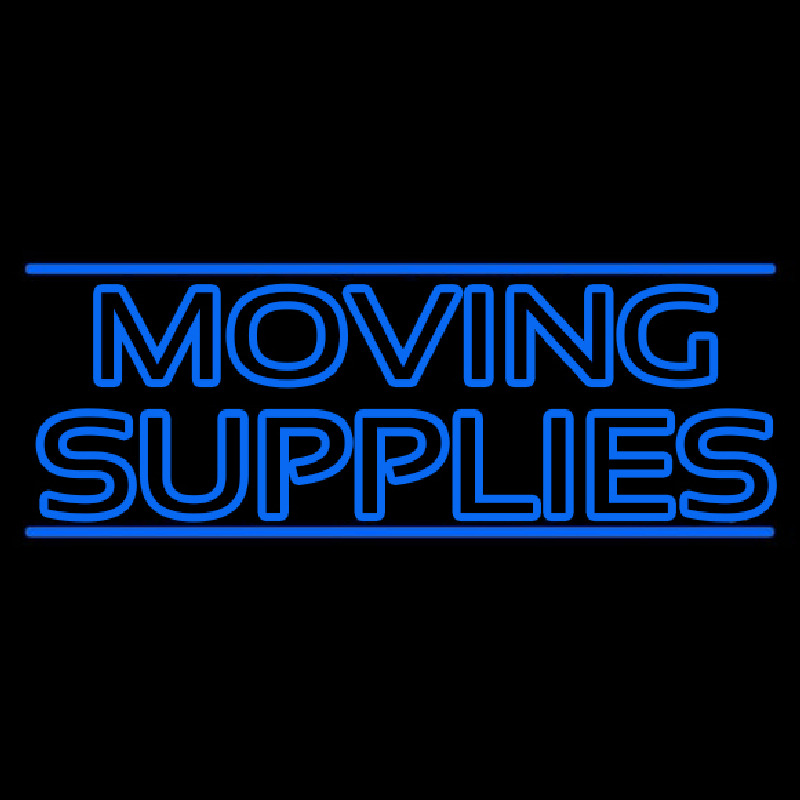Double Stroke Moving Supplies Neon Sign