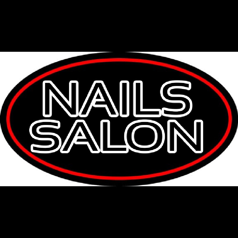 Double Stroke Nail Salon Neon Sign