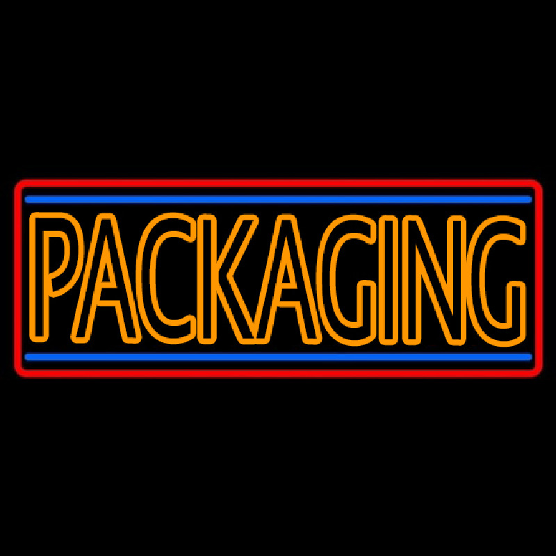 Double Stroke Packaging Neon Sign