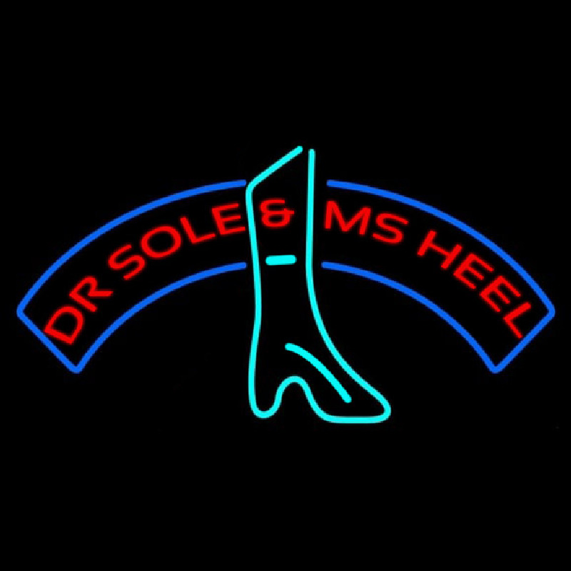 Dr Sole And Ms Heel Neon Sign