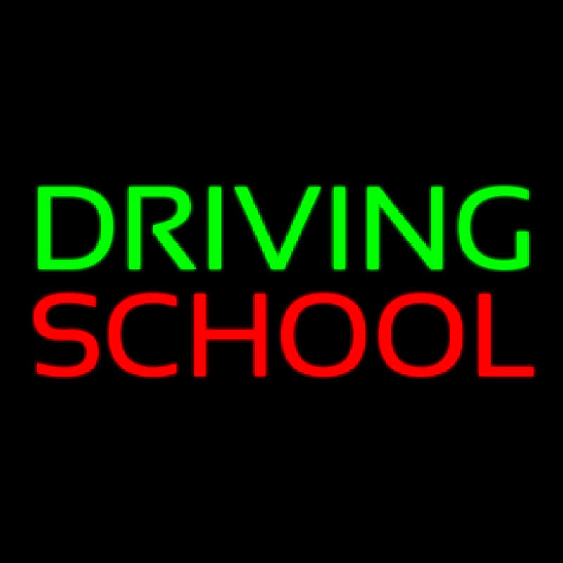 Driving School Neon Sign