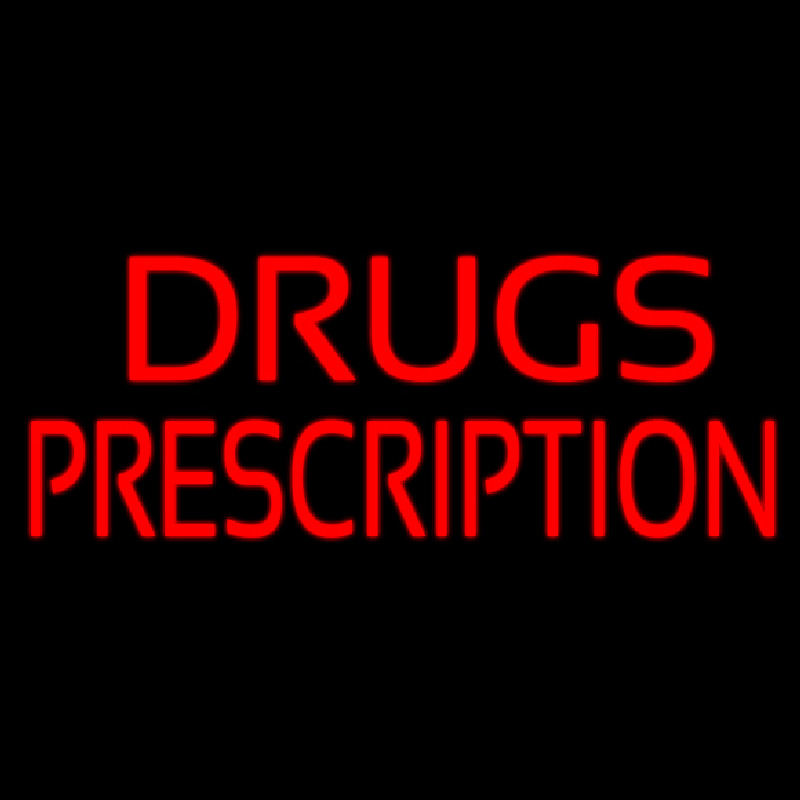 Drugs Prescription Neon Sign