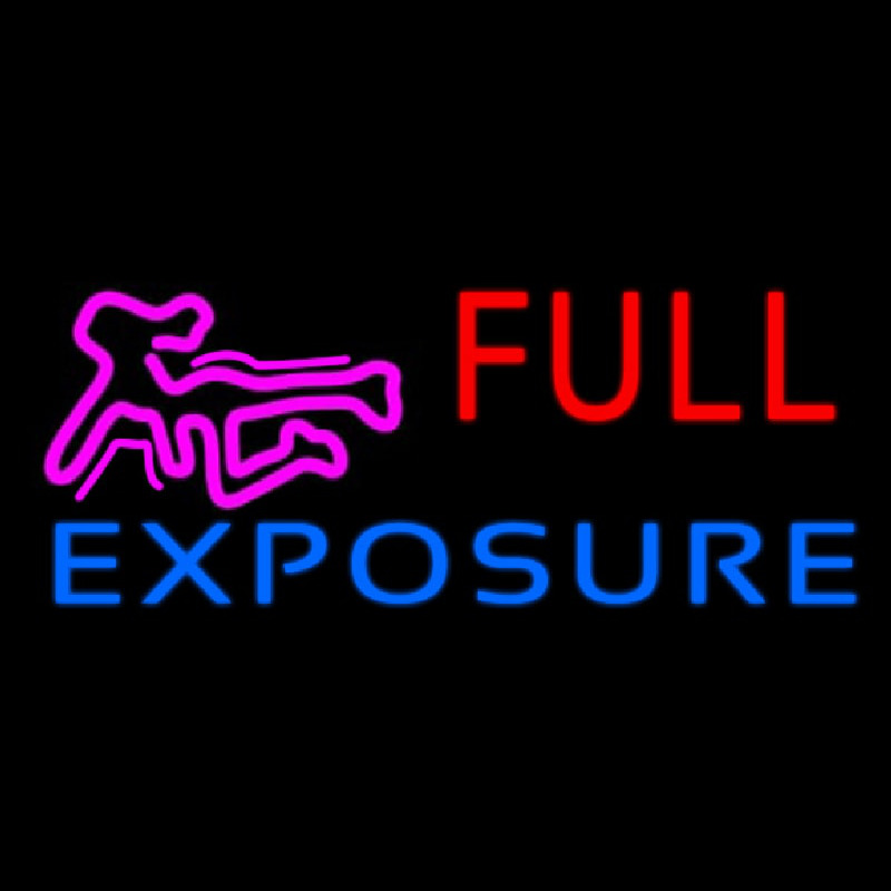 E posure Full Girl Logo Neon Sign