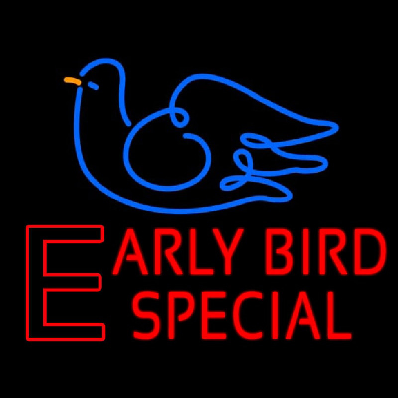 Early Bird Special Neon Sign