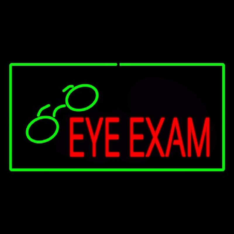Eye E am With Green Border Neon Sign