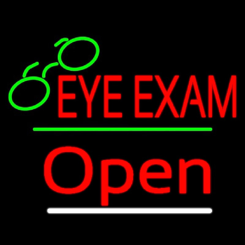 Eye E ams Open Yellow Line Neon Sign