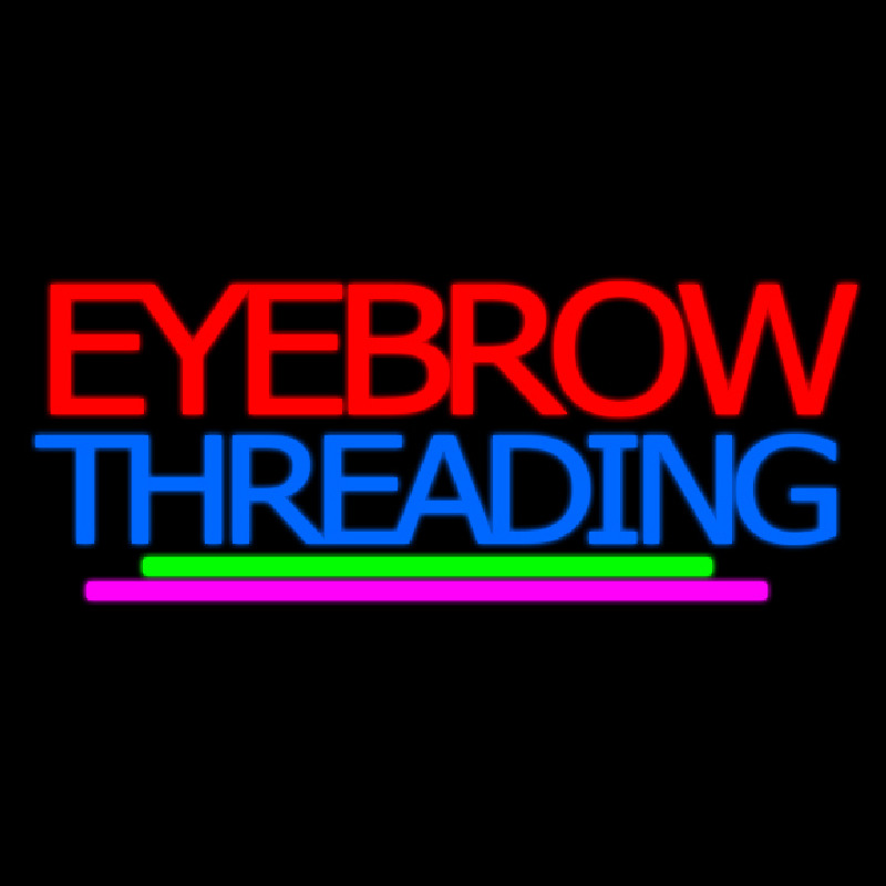 Eyebrow Threading Neon Sign