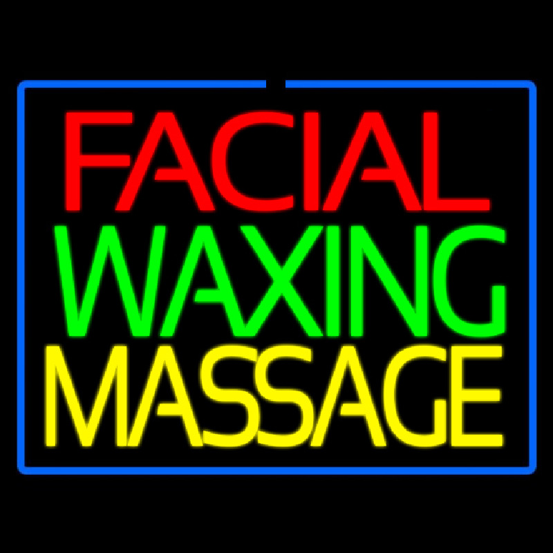 Facial Wa ing Massage Neon Sign