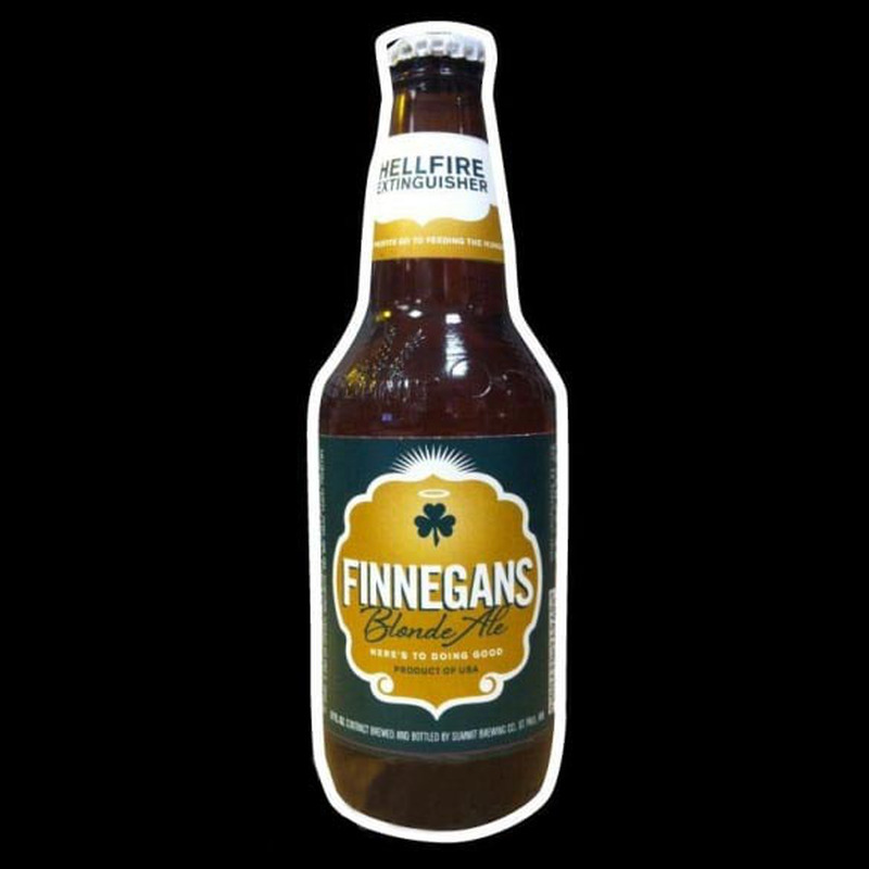 Finnegans Bottle Beer Sign Neon Sign