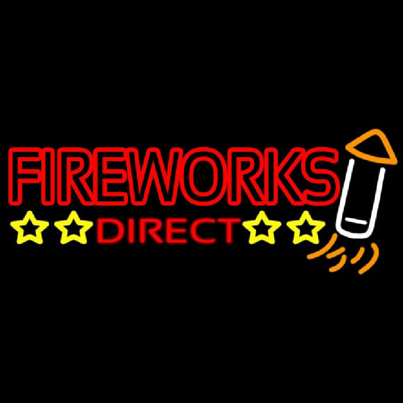 Fire Work Direct Neon Sign
