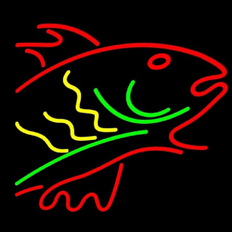 Fish Logo Neon Sign