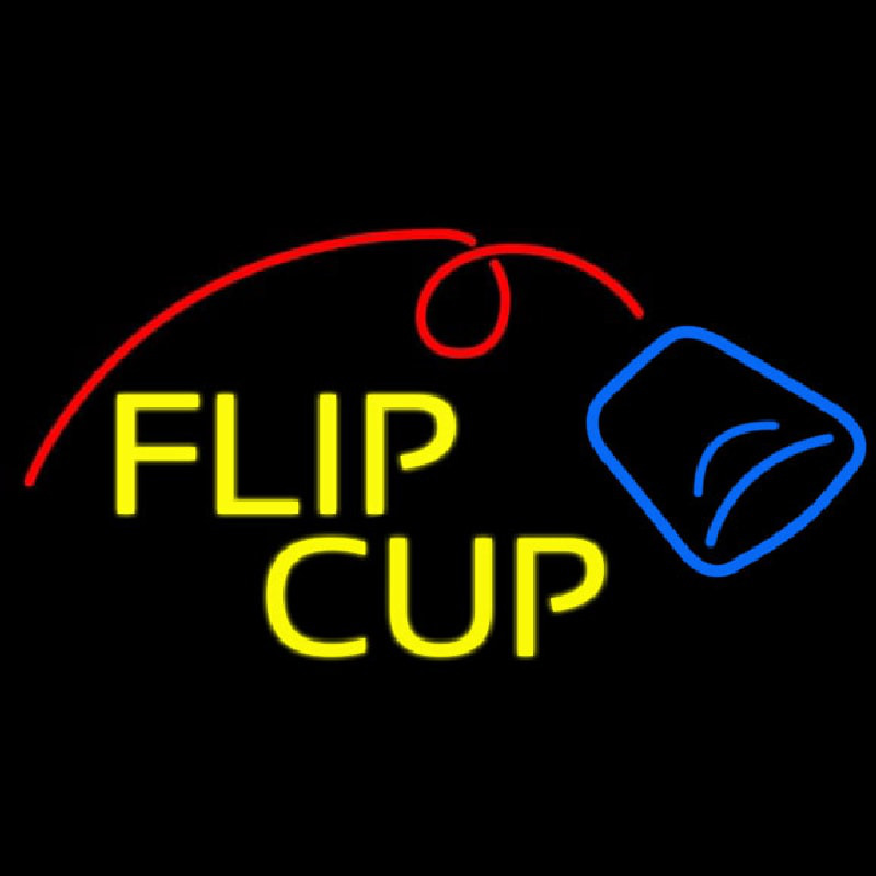 Flip Cup Logo Neon Sign