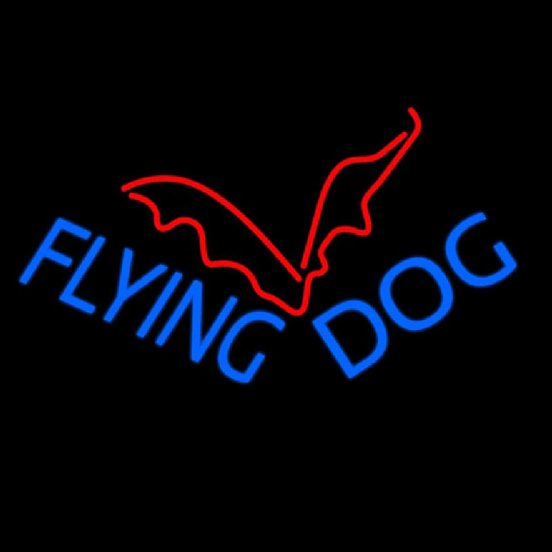 Flying Dog Neon Sign