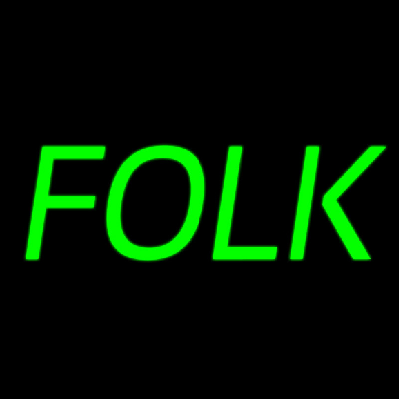 Folk Music 1 Neon Sign