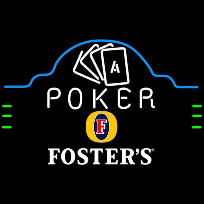 Fosters Poker Ace Cards Beer Sign Neon Sign