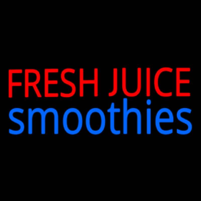 Fresh Juices Smoothies Neon Sign