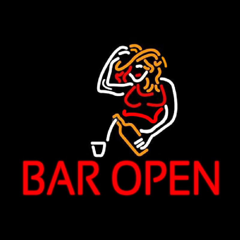 GIRL BAR OPEN Neon Sign