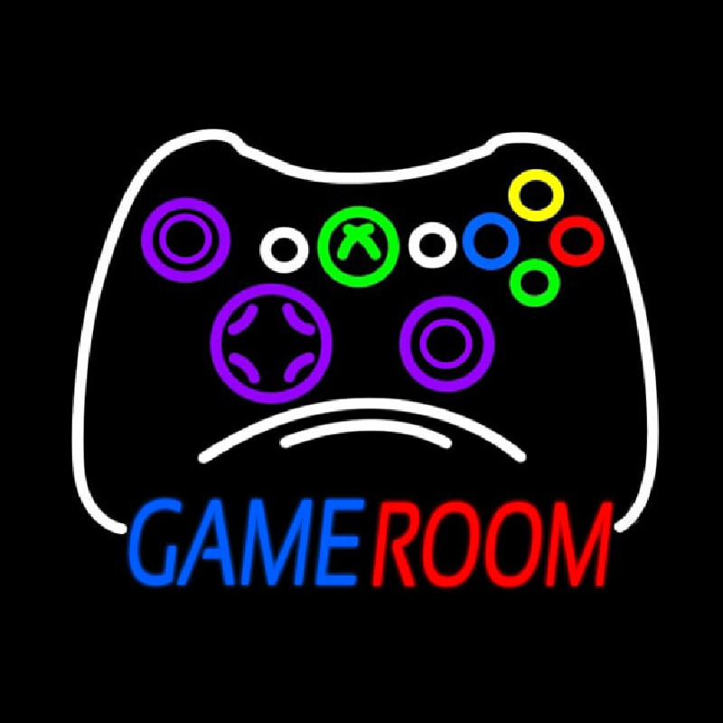 Game Room Xbo  Controller Neon Sign