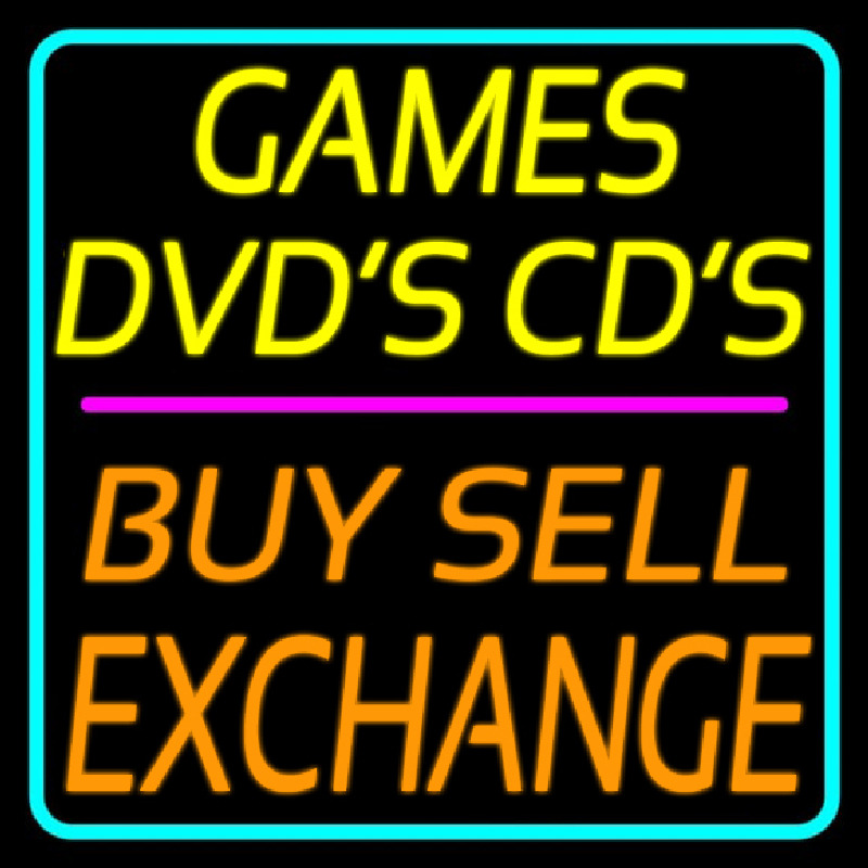 Games Dvds Cds Buy Sell E change 2 Neon Sign