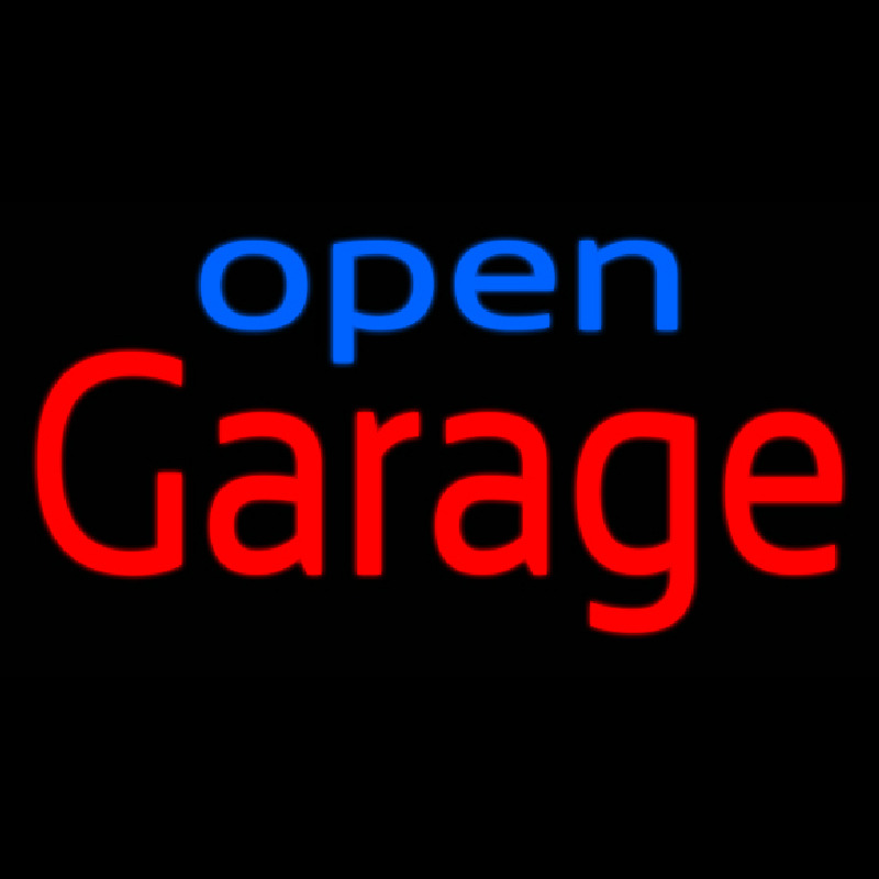 Garage Open Neon Sign