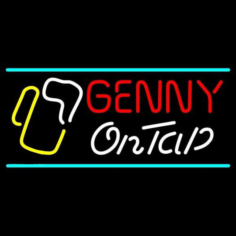Genny On Tap Neon Sign