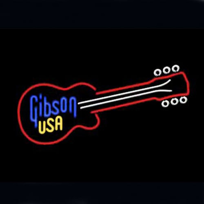 Gibson USA Guitar Neon Sign