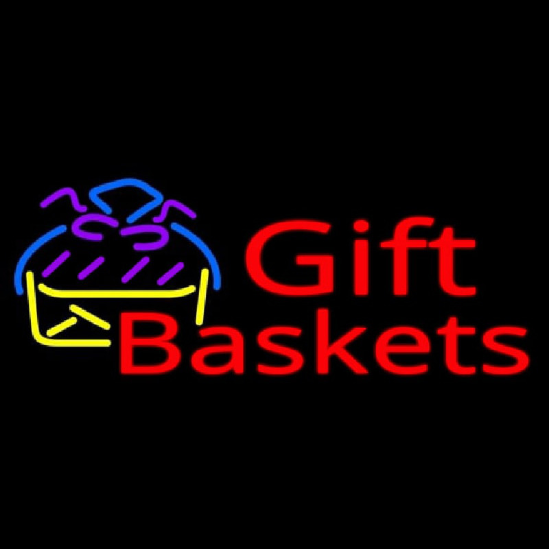 Gift Baskets With Logo Neon Sign