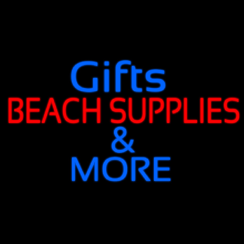 Gifts Blue Beach Supplies Neon Sign