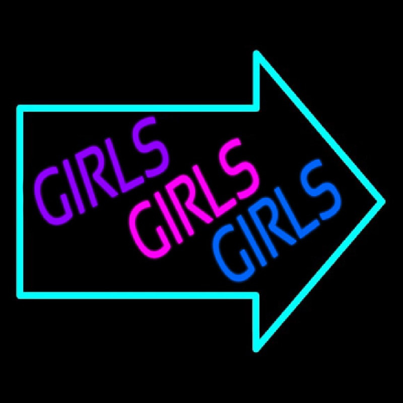 Girls Girls Girls Neon Sign