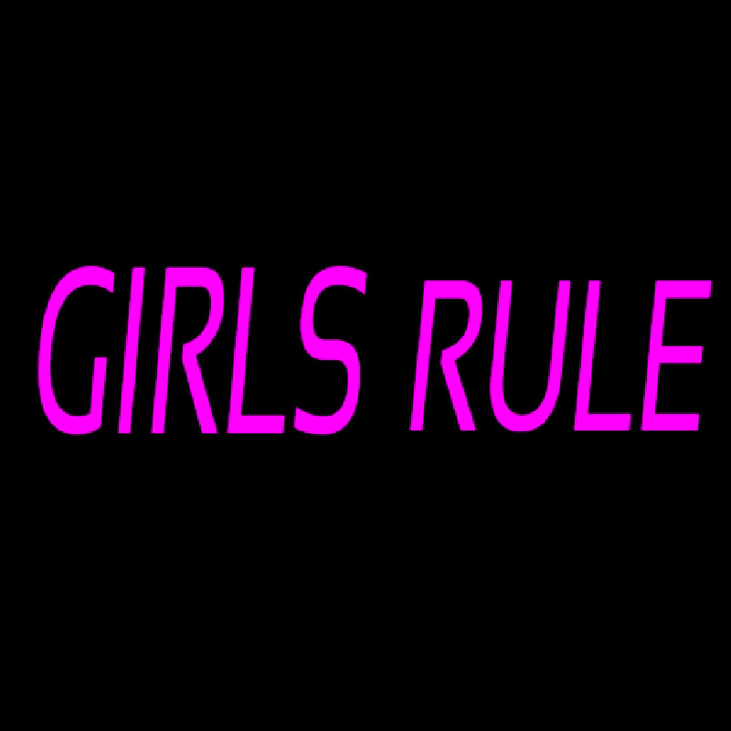 Girls Rule Neon Sign