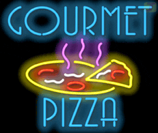 Gourmet Pizza Neon Sign