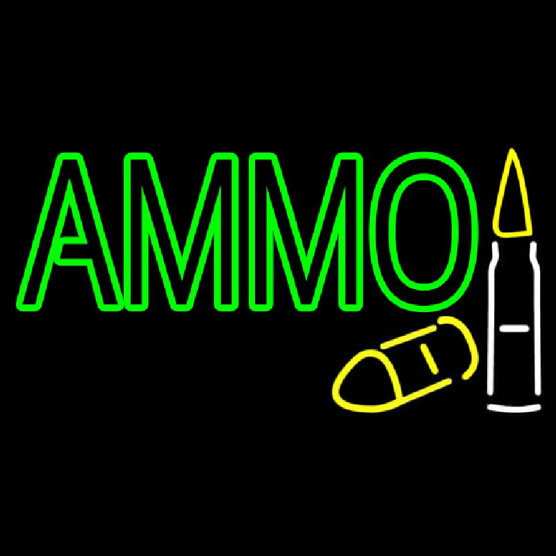 Green Ammo Neon Sign