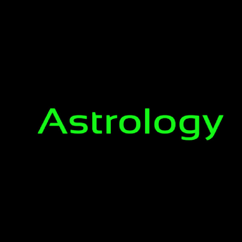 Green Astrology Neon Sign