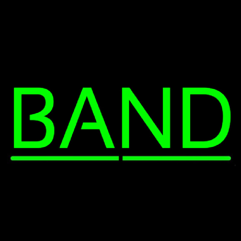 Green Band Neon Sign