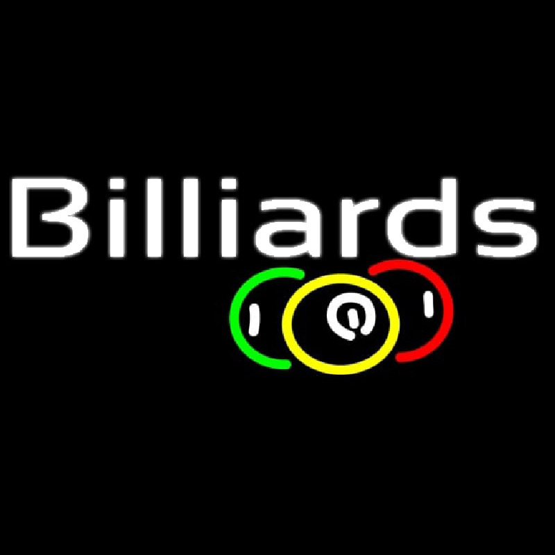 Green Billiards 2 Neon Sign