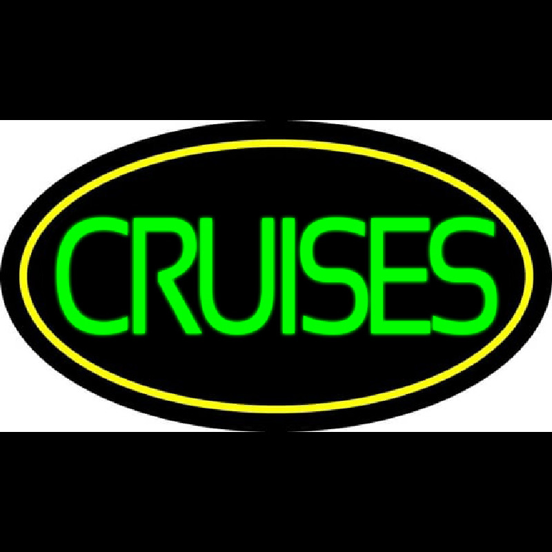 Green Cruises With Border Neon Sign