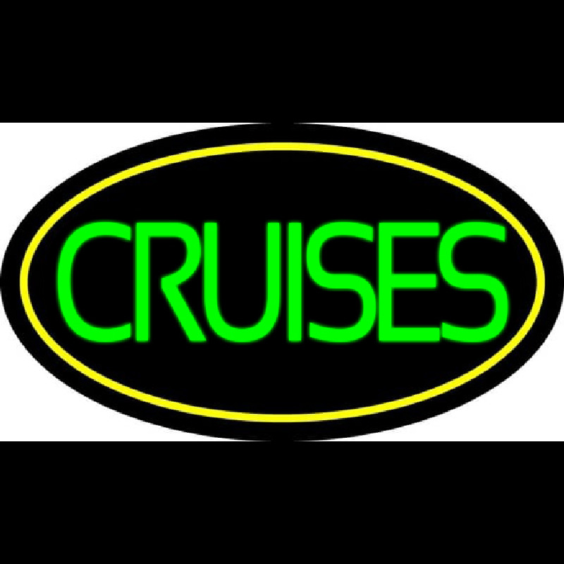 Green Cruises With Border Neon Sign