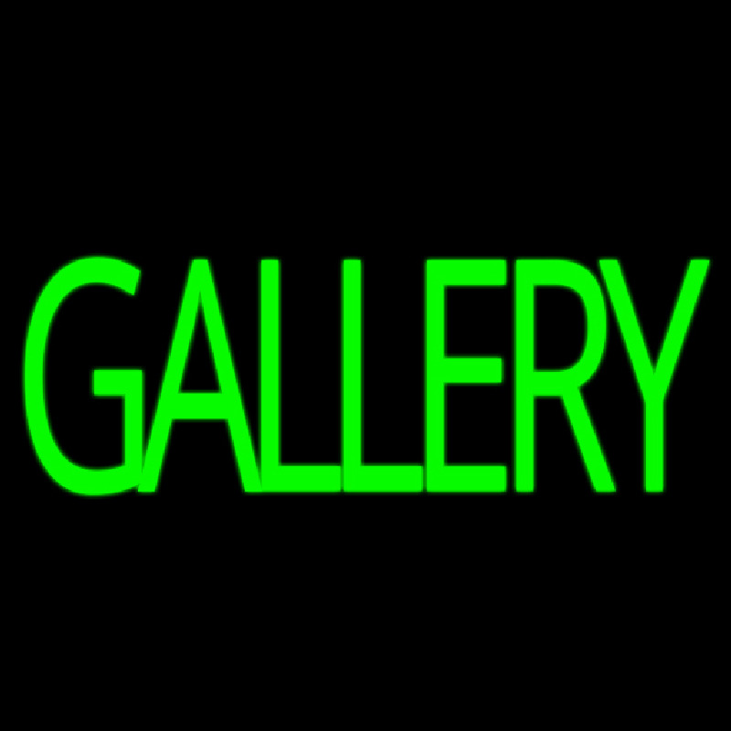Green Gallery Neon Sign