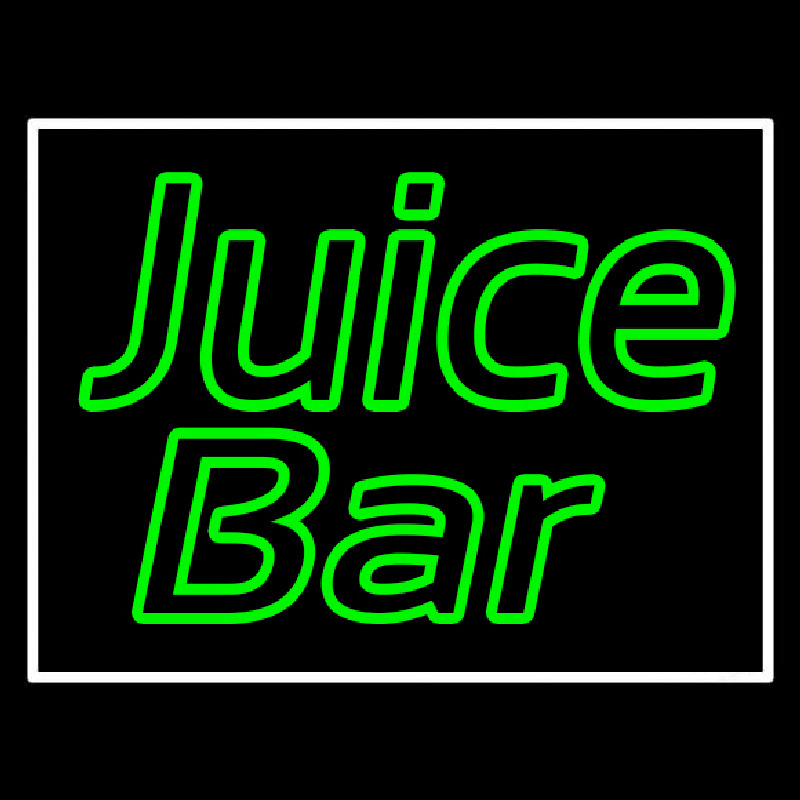 Green Juice Bar Neon Sign