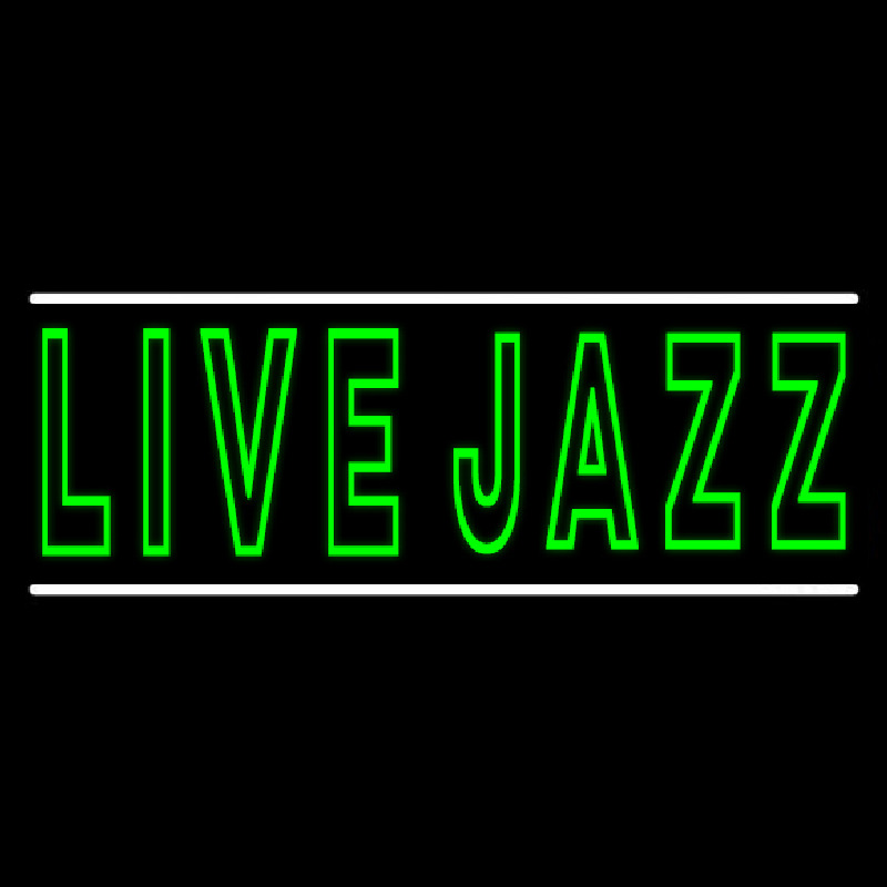 Green Live Jazz 2 Neon Sign