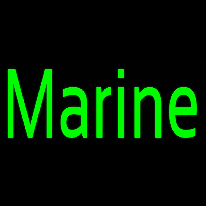 Green Marine Neon Sign