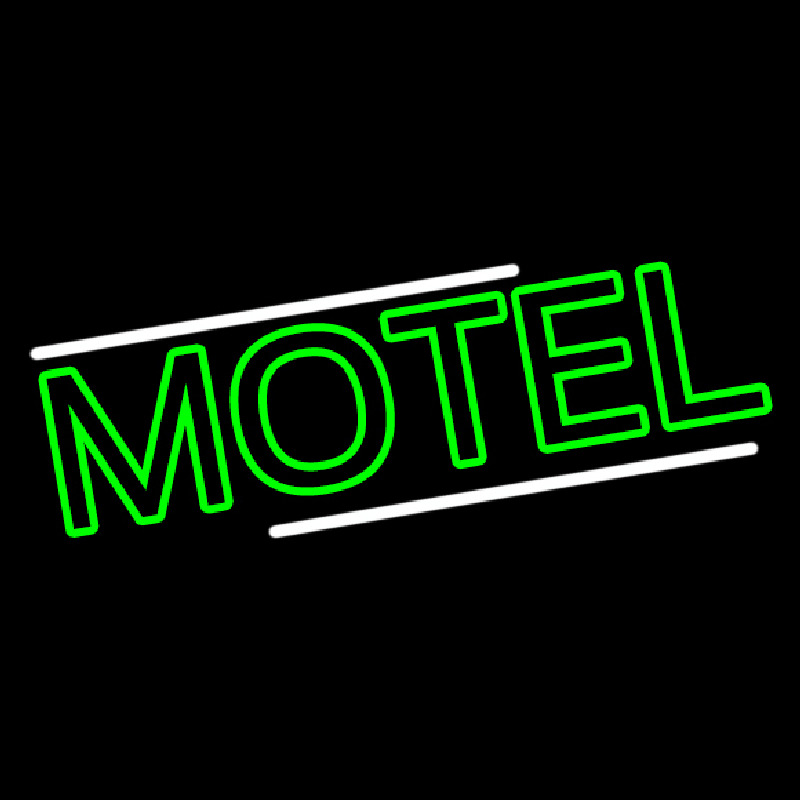 Green Motel Neon Sign