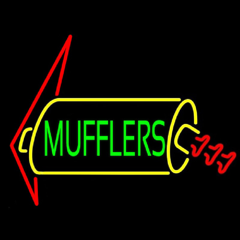 Green Mufflers Neon Sign