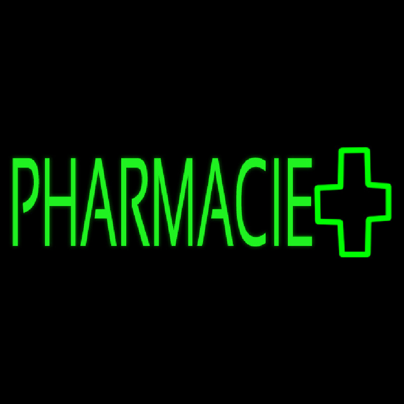 Green Pharmacie Logo Neon Sign